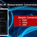 5G RSRP RSRQ SINR